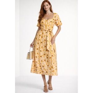 Sam Edelman Sunlit Floral Midi Dress